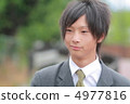 Male high school student in uniform 4977816