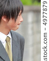 Male high school student in uniform 4977879