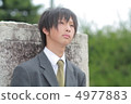 Male high school student in uniform 4977883