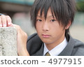 Male high school student in uniform 4977915