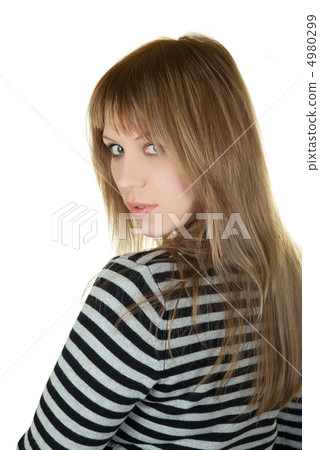 striped girl striped girl 4980299