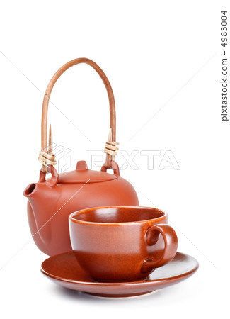 clay kettle and cup clay kettle and cup 4983004