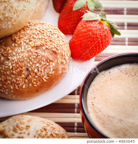 breakfast with strawberry breakfast with strawberry 4983045