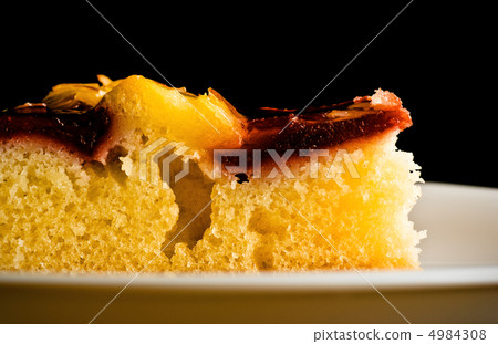 berry pie with nuts on white dish berry pie with nuts on white dish 4984308