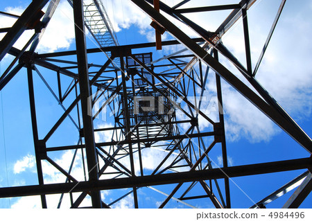 under high voltage tower 4984496