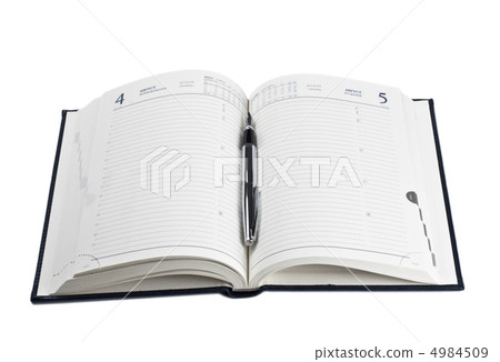 fountain pen on opened diary 4984509