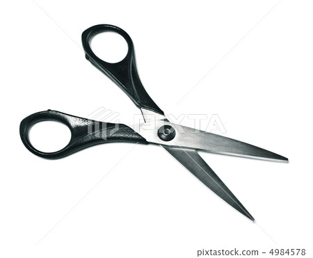 black opened scissors black opened scissors 4984578