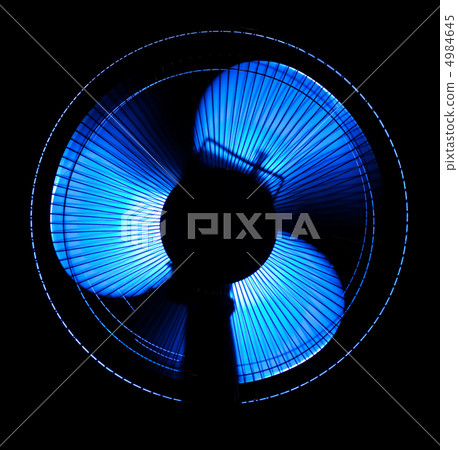 big office fan in blue light 4984645