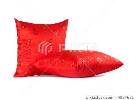 two red decorative pillows with pattern two red decorative pillows with pattern 4984651