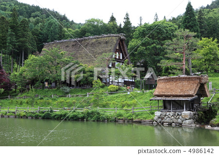 Mountain village scenery in the Edo period Mountain village scenery in the Edo period 4986142