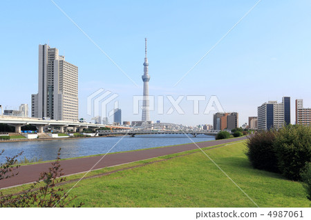 Sumidagawa and Tokyo Sky Tree 4987061