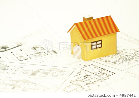 Stock Photo: house plans, plan, room layouts