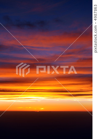 Sunset from the plane Sunset from the plane 4987863