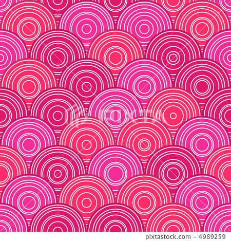 Pink Seamless Pattern with Circles Pink Seamless Pattern with Circles 4989259