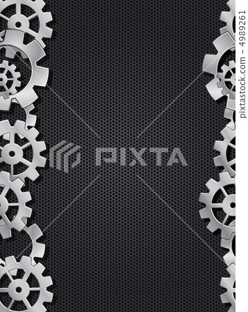 Industrial Background With Chrome Gear 4989261