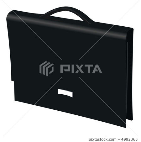 Realistic illustration black business bag - Stock Illustration [4992363 ...