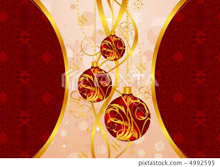 Christmas background with set balls Christmas background with set balls 4992595