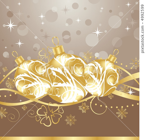 background with Christmas balls and tinsel background with Christmas balls and tinsel 4992599