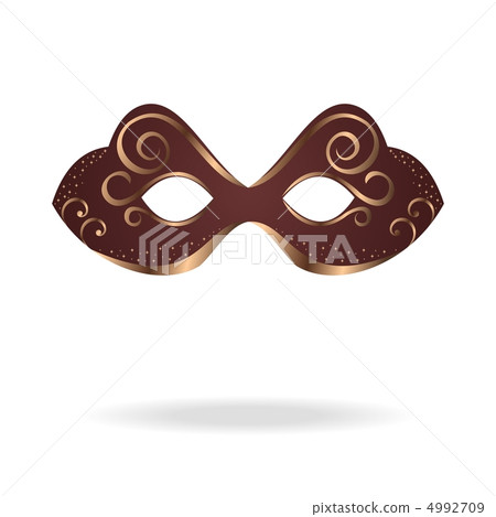 realistic carnival or theater mask isolated realistic carnival or theater mask isolated 4992709