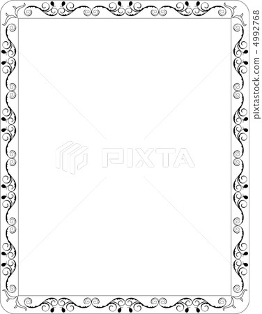 Blank floral frame border Blank floral frame border 4992768