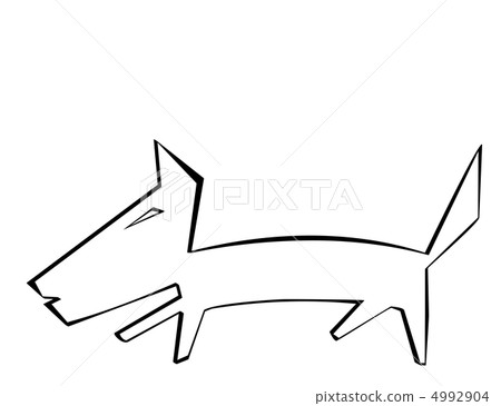 Dog on a white background Dog on a white background 4992904