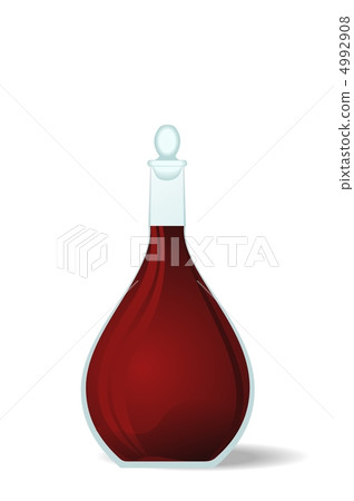Illustration red wine decanter 4992908