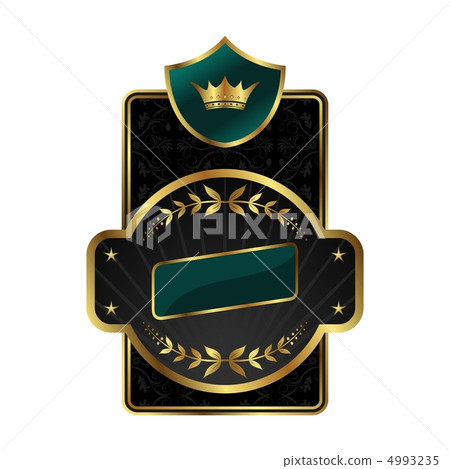 royal label with golden frame royal label with golden frame 4993235