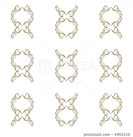 Illustration of retro golden wallpaper seamless Illustration of retro golden wallpaper seamless 4993238