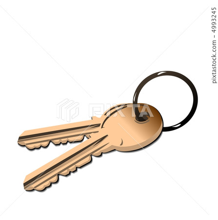 Realistic illustration the golden keys Realistic illustration the golden keys 4993245