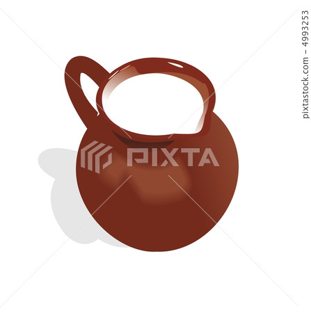 Illustration of jug with milk 4993253