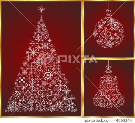christmas set pine, ball and bell christmas set pine, ball and bell 4993344
