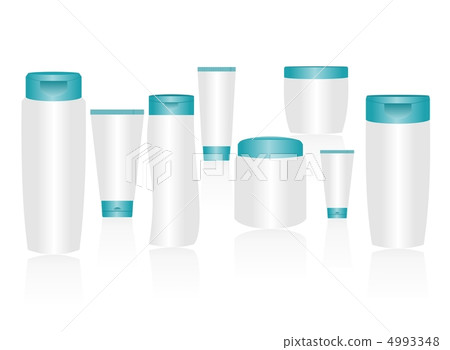 Cosmetic container templates for designers. Editable Cosmetic container templates for designers. Editable 4993348