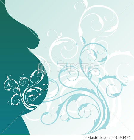 background with pregnant woman profile 4993425