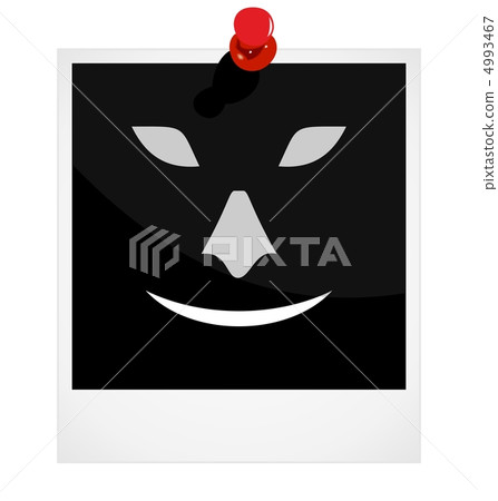 Realistic illustration photoframe with symbol Realistic illustration photoframe with symbol 4993467