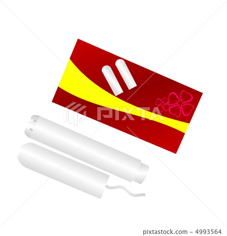 Realistic illustration packing of tampons is isolated on white b Realistic illustration packing of tampons is isolated on white b 4993564