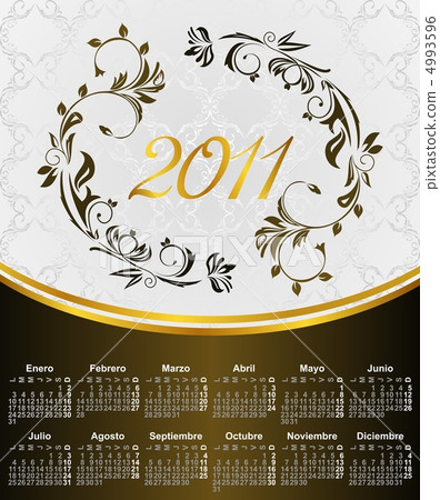 Floral Calendar for year 2011, in Spanish 4993596