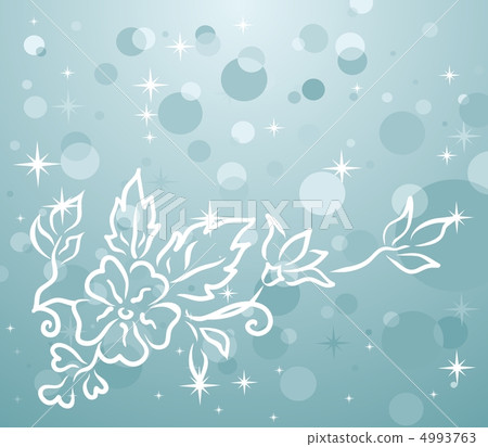 winter background with floral branch winter background with floral branch 4993763
