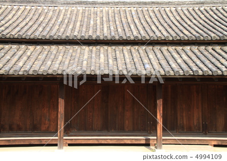 Tile roof of one hundred person's address 4994109