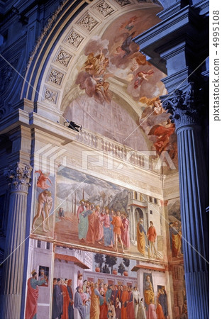 佛羅倫薩胭脂紅教堂的壁畫 佛羅倫薩胭脂紅教堂的壁畫 4995108