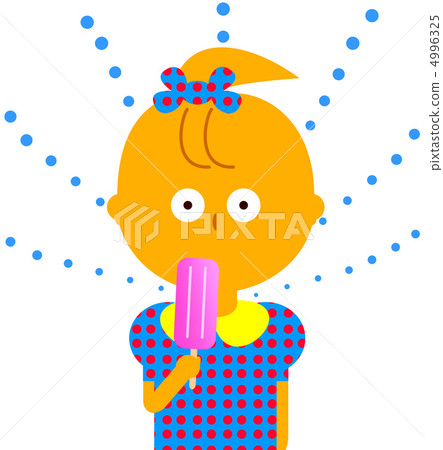 teenage girl, ice cream, august 4996325