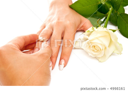 Ring on hand 4998161