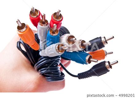 RCA plug in hand 4998201