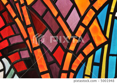 Stained glass window - church 5001948