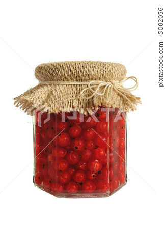 Canned red currant berries in jar Canned red currant berries in jar 5002056