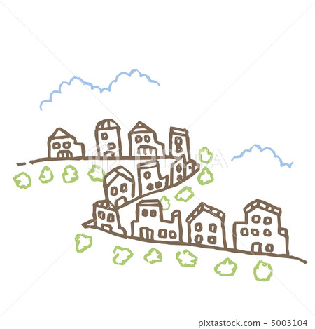 Line drawings of the streets Line drawings of the streets 5003104