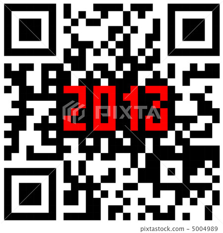 2013 New Year counter, QR code vector. 2013 New Year counter, QR code vector. 5004989