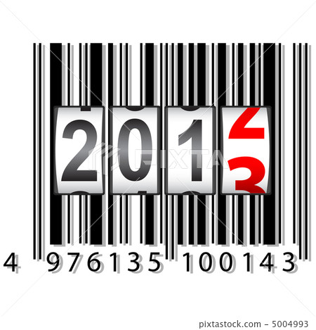 2013 New Year counter, barcode, vector. 2013 New Year counter, barcode, vector. 5004993