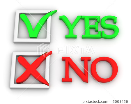 Yes or No. Questionnaire - Stock Illustration [5005456] - PIXTA