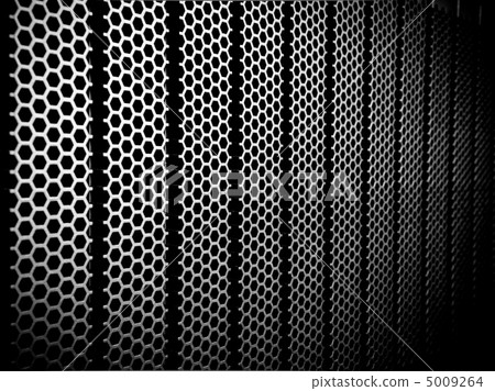 abstract metallic grid 5009264