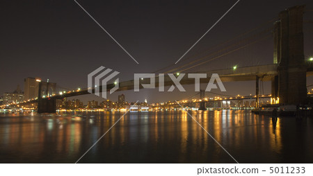 Downtown Manhattan at night 5011233